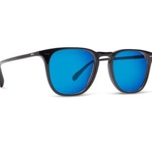 Diff Eyewear Maxwell Black/Blue Mirror Sunglasses